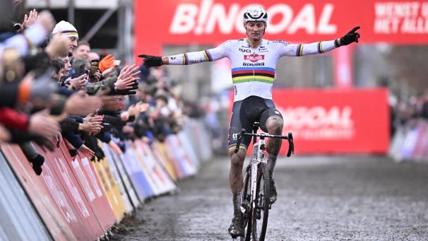 <p>Mathieu van der Poel war am Donnerstag siegreich.</p>