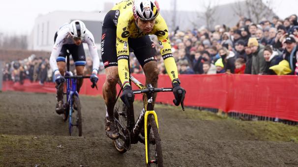 <p>Van Aert fuhr am Freitag ein gutes Rennen.</p>