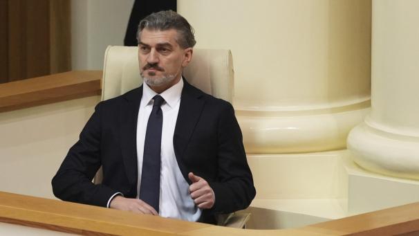 <p>Der gewählte georgische Präsident Michail Kawelaschwili nimmt an einer Sitzung des georgischen Parlaments teil.</p>