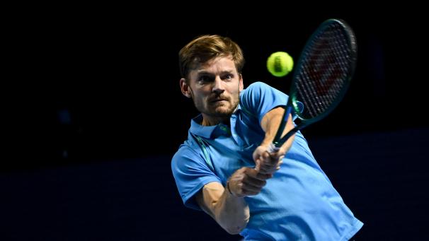 <p>David Goffin in Aktion</p>