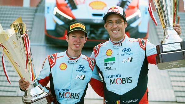 <p>Titelverteidiger und Monte-Sieger 2024: Thierry Neuville und Martijn Wydaeghe.</p>