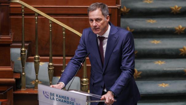 <p>Premier De Croo am Donnerstag im Kammerplenum</p>