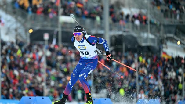 <p>Quentin Fillon-Maillet siegt im Sprint von Oberhof.</p>