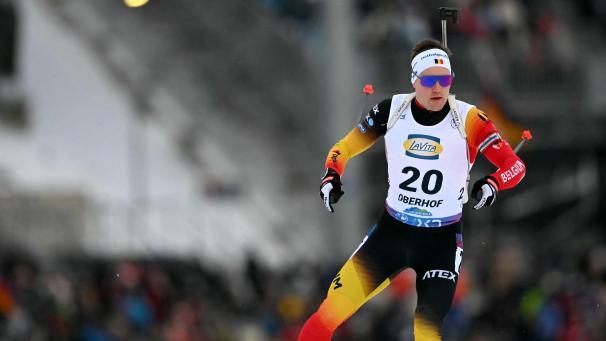 <p>Thierry Langer leistet sich drei Fehler im Schießen.</p>