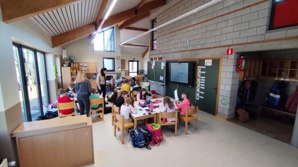 <p>Zu Jahresbeginn durften die Aldringer Kinder in ihre Schule zurückkehren.</p>
