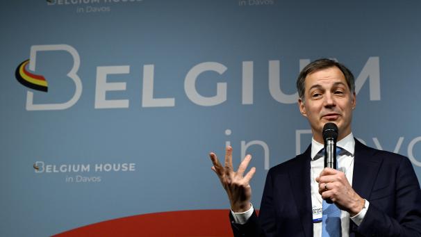 <p>„Grönland ist ein Teil von Dänemark. Punkt.“ Premierminister De Croo bei einer Pressekonferenz in Davos</p>