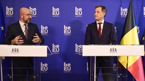 <p>Charles Michel (MR) und Alexander De Croo (Open VLD)</p>
