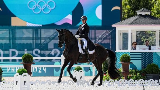 <p>Domien Michiels in Aktion bei den Olympischen Spielen in Paris</p>