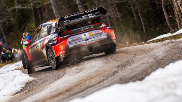 <p>Ständig wechselnde Bedingungen herrschten bei der Rallye Monte Carlo, hier Thierry Neuville (Hyundai).</p>