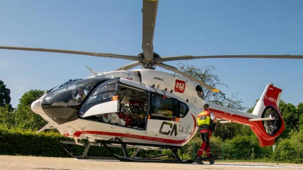<p>674 Patienten wurden 2023 mit dem CMH-Hubschrauber weggeflogen.</p>