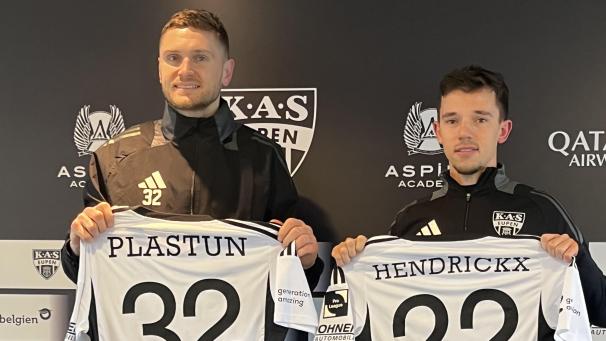 <p>Igor Plastun und Gaëtan Hendrickx unterschreiben bis Saisonende in Eupen.</p>