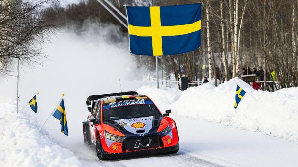 <p>Das Team Neuville-Wydaeghe fuhr Bestzeit beim Shakedown der Schweden-Rallye.</p>