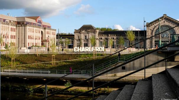 <p>Ein Blick auf den Bahnhof von Charleroi</p>