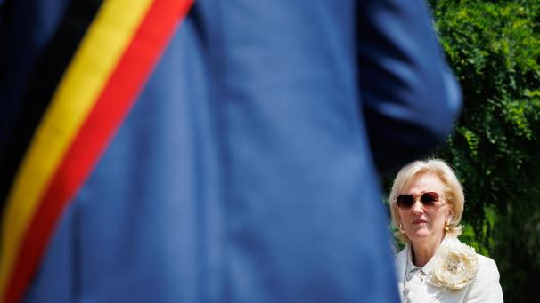 <p>Prinzessin Astrid bei der Einweihung der Vortex-Wasserkraftanlage in Lessen – ein Pilotprojekt für grüne Energie im Kleinformat.</p>