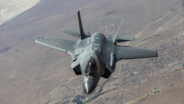 <p>Ein F35-Kampfjet in Aktion</p>
