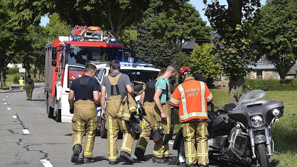 <p>Die Unfallstelle in Aldringen</p>