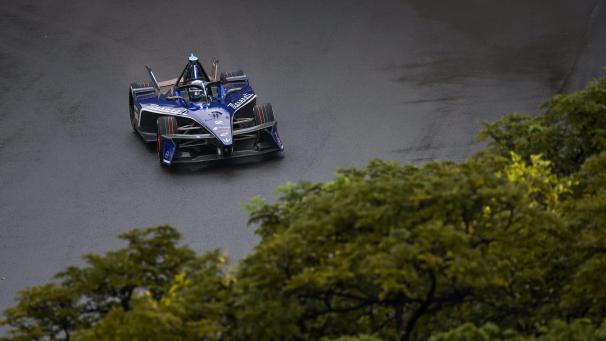 <p>Stoffel Vandoorne in Jakarta in Aktion</p>