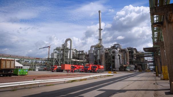 <p>Zinkraffinerie Nyrstar im flämischen Balen. Das belgisch-niederländische Unternehmen prüft die Rückgewinnung von Germanium und Gallium aus Zink.</p>