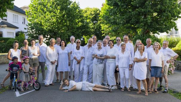 <p>Am Samstag erstrahlten große Teile der Eupener Innenstadt in weiß.</p>