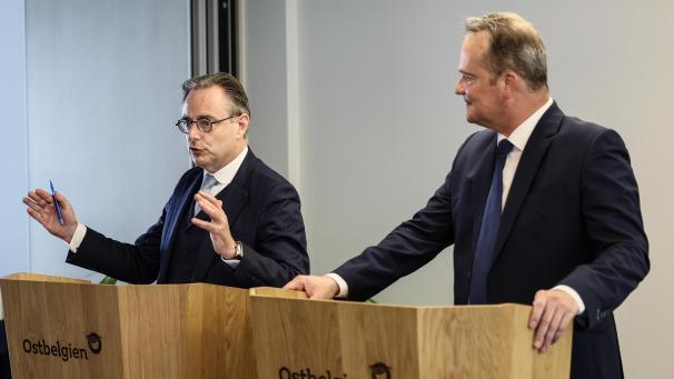 <p>Belgiens Premierminister Bart De Wever und DG-Ministerpräsident Oliver Paasch zeigten sich beim Arbeitstreffen in Eupen geeint.</p>