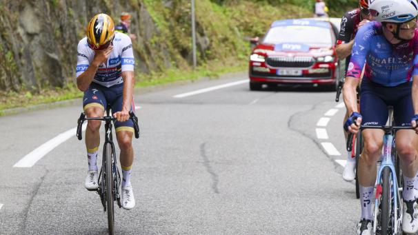 <p>Der Tour-Samstag endete für Remco Evenepoel mit einer riesigen Enttäuschung.</p>