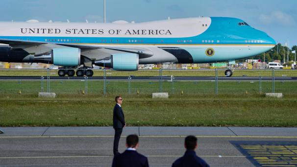 <p>Ein Blick auf die Air Force One</p>