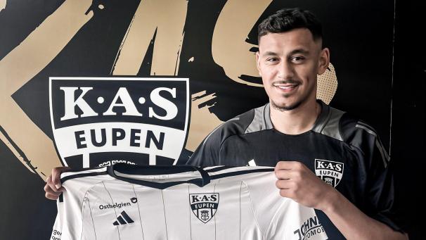 <p>Zakaria Atteri stürmt künftig für die AS Eupen.</p>