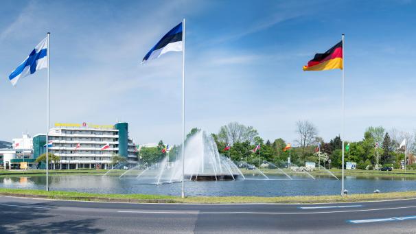 <p>Die Fontänen am Europaplatz sind bald wieder aktiv.</p>