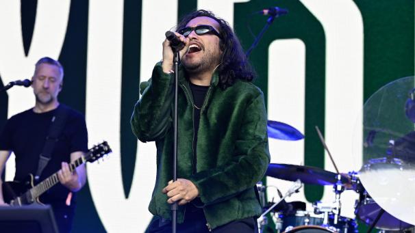 <p>Yves Paquet trat am frühen Samstagnachmittag mit seiner Band in Spa-Francorchamps auf.</p>
