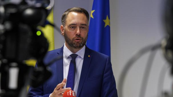 <p>Außenminister Maxime Prévot</p>