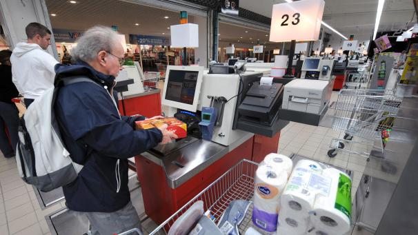 <p>Self-Scan oder klassische Kasse? Die belgischen Supermärkte setzen überwiegend auf beides.</p>