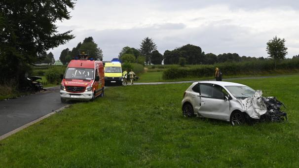 <p>Die Unfallstelle in Büllingen</p>
