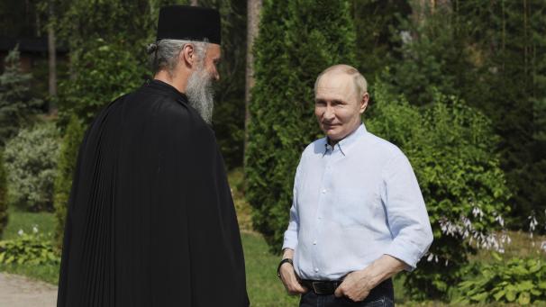 <p>Der russische Präsident Wladimir Putin (rechts) besuchte zuletztdas Walaam Kloster auf der Walaam Insel im Ladoga See in der Republik Karelien.</p>