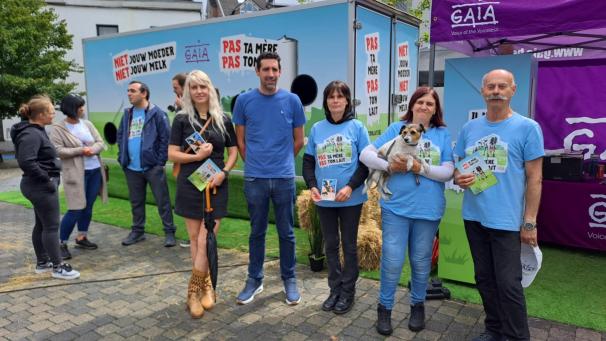 <p>In deutscher und französischer Sprache informierte das Gaia-Team beim Aktionstag in Eupen.</p>