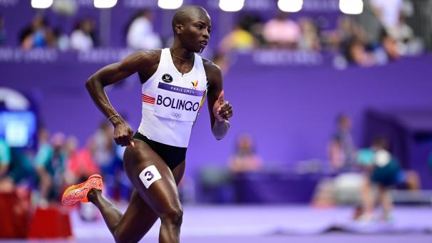 <p>Cynthia Bolingo in Aktion</p>