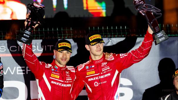 <p>Sieger in Magny Cours: Kelvin Van der Linde und Charles Weerts (rechts)</p>