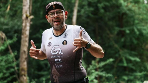 <p>Da sind noch Reserven im Tank: Die Laune glich sich beim Eupener Triathlon dem wunderbaren Wetter an.</p>