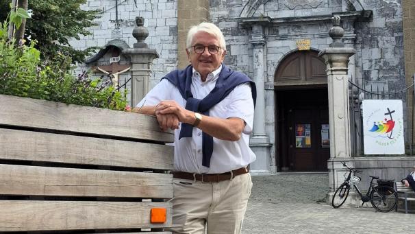 <p>Bereit für den Weg: Dr. Hubert Chantraine bricht zu seiner 60. Wallfahrt auf.</p>