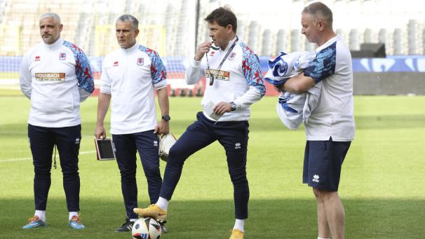 <p>Mario Mutsch (l.) war bislang als Assistent von Luc Holtz aktiv.</p>