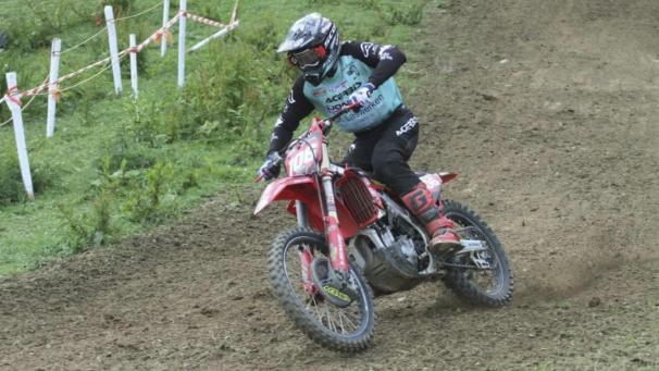 <p>Alain Voermans in diesem Jahr beim Motocross in Moresnet.</p>