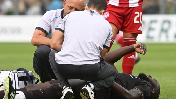<p>Romelu Lukaku verletze sich im Testspiel mit Neapel gegen Piräus.</p>