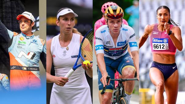 <p>Thierry Neuville, Elise Mertens, Remco Evenepoel und Nafi Thiam gehören zur belgischen Sportelite – ihre Gehälter könnten jedoch unterschiedlicher kaum sein.</p>