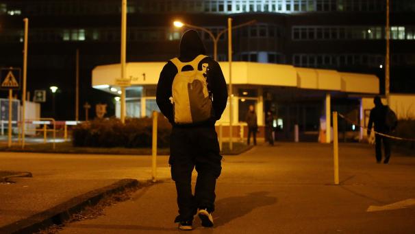 <p>Auf dem Weg zur Nachtschicht</p>