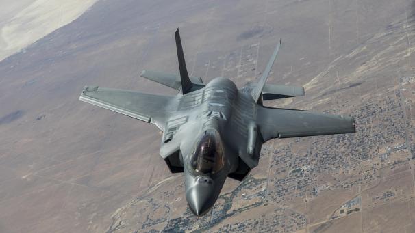 <p>Ein F-35-Flieger in Aktion</p>