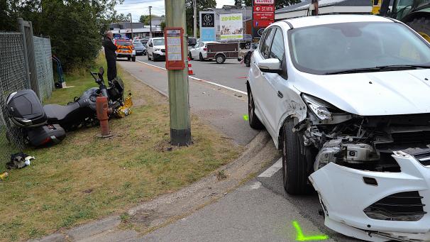 <p>Ein Auto und ein Motorrad sind in St.Vith zusammgestoßen.</p>