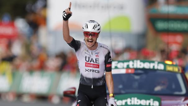 <p>Der Australier Jay Vine (UAE Team Emirates - XRG) gewinnt die 6. Etappe der Vuelta 2025.</p>