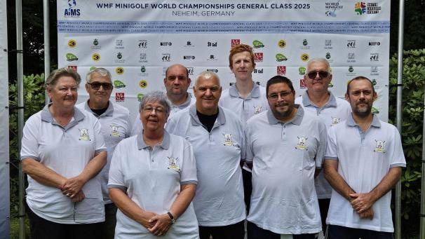 <p>Das belgische Minigolf-Nationalteam auf der Weltmeisterschaft in Neheim-Hüsten</p>