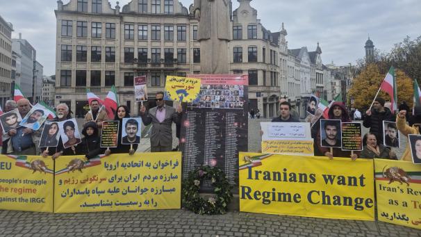 <p>Iran-Kundgebung in Brüssel im November 2024</p>