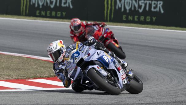 <p>Alex Marquez gewinnt in Barcelona vor Marc Marquez.</p>