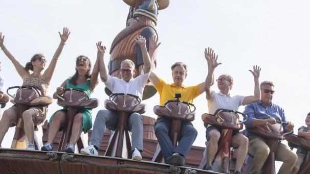 <p>Politische Parteien nehmen regelmäßig Freizeitparks in Beschlag. Hier die N-VA in Plopsaland De Panne (2023)</p>